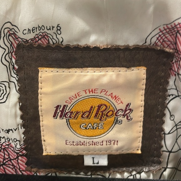 Vintage, hard rock Café, leather jacket Paris France - Picture 4 of 5